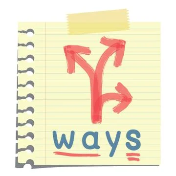 Ways and choices Stock Illustration