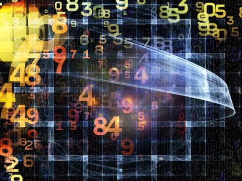 Ways of Numbers Stock Illustration