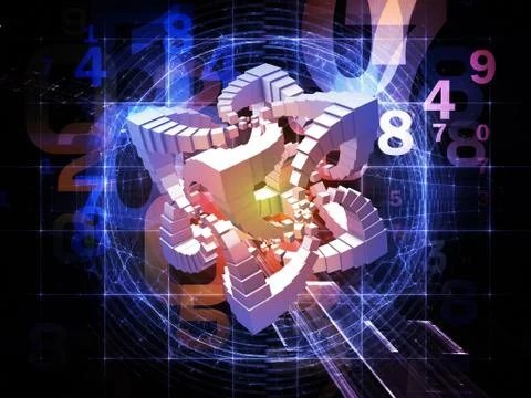 Ways of Numbers 库存插图