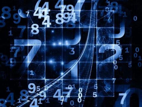 Ways of Numbers Stock Illustration