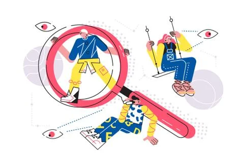 Ways to search necessary information Stock Illustration