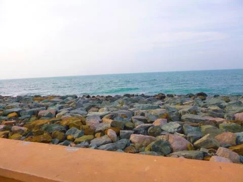 A  wayside seashore in UAE Stock Photos
