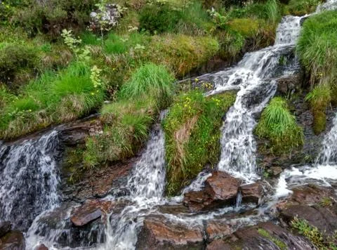 A wayside waterfall Stock Photos