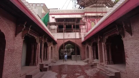 Wazir Khan Mosque Corridors Stock Footage 244948274