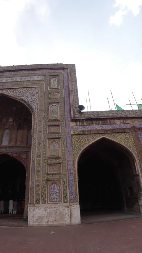 Wazir Khan Walk Through Vertical Cinematic Stock Footage 245747366