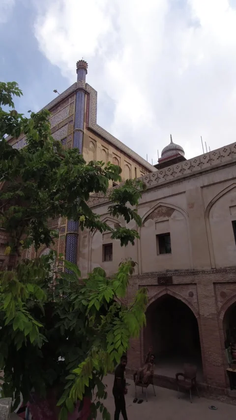 Wazir Khan Walk Through Vertical Cinematic Stock Footage 246879389