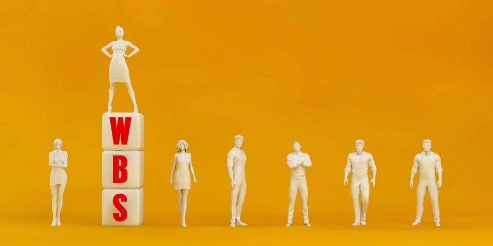 WBS Work Breakdown Structure Stock Illustration