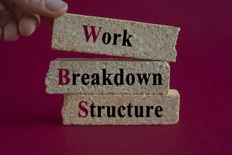 WBS Work Breakdown Structure symbol. Stock Photos