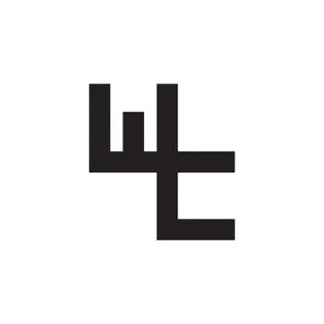 Wc initial letter vector logo icon 스톡 일러스트