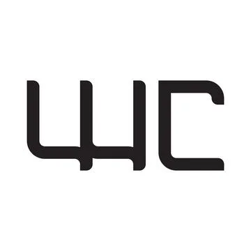 Wc initial letter vector logo icon Illustrazione stock