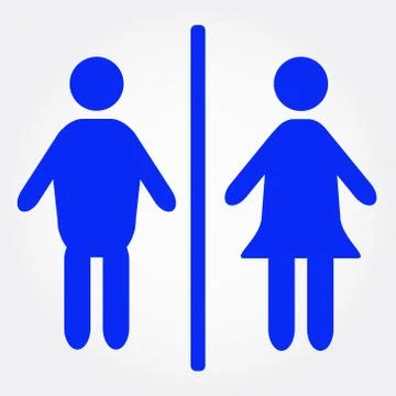 WC persons Illustrazione stock