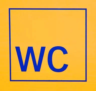 WC Sign Stock Illustration