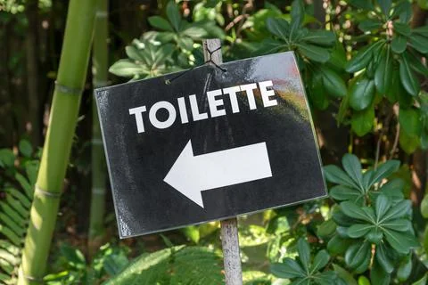 WC signpost Stock Photos
