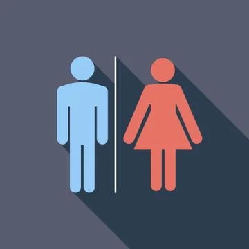 WC single icon Stock Illustration