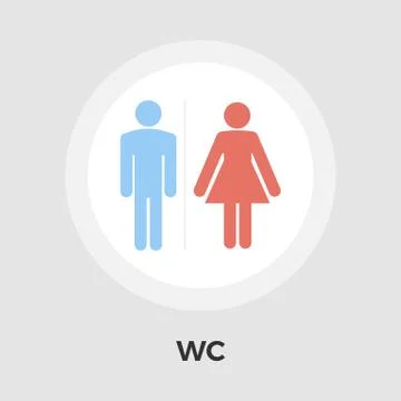 WC vector Icon Stock Illustration
