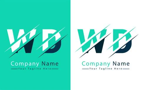 WD Letter Logo Vector Design Concept Elements イラスト素材