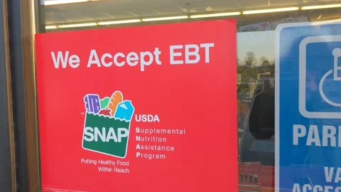 We Accept EBT Signage Vidéo 182514769