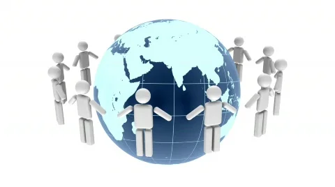 We Are All Together (Loop) (HD 30fps + Alpha) Video stock 453708