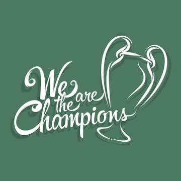 We are the champions Stock Illustration