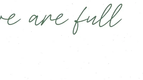 We are full animated text on white background Stock Footage 320625162