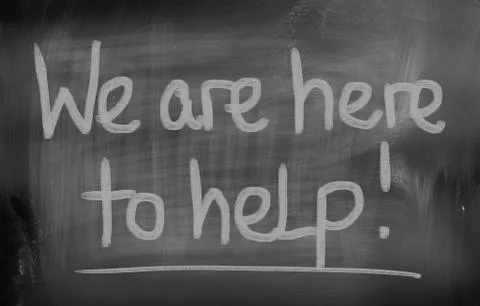 We are here to help concept Stock Illustration