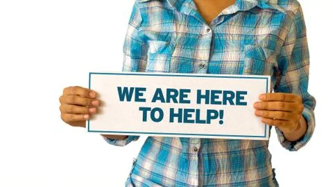 We are here to help Stock Illustration