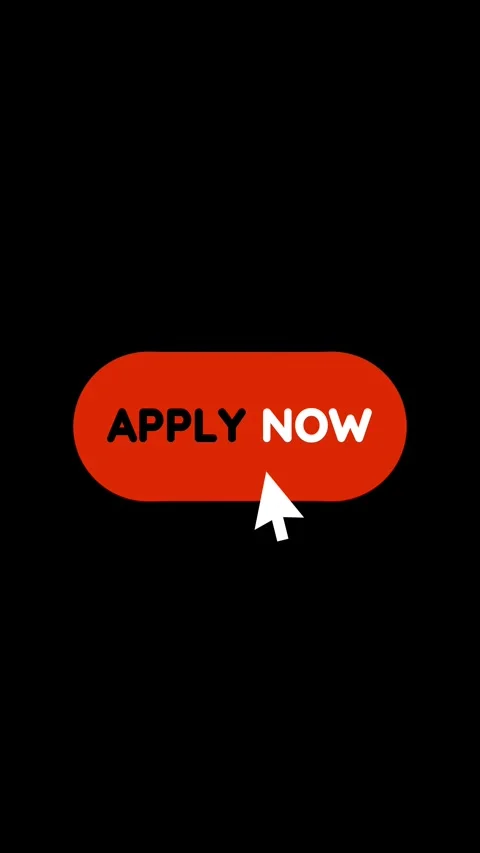 We Are Hiring and Apply Now Kinetic Typography on Black 库存影片 343279669