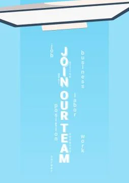 We are hiring and work searches. Banner with computer. Illustrazione stock
