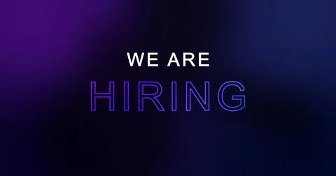 We Are Hiring animated hiring process engagement social media post. Sharing.. 스톡 일러스트