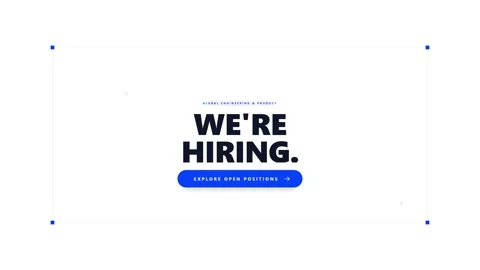 We are hiring animated motion for corporate recruitment and job opportuniti.. Stock-Footage 344855671