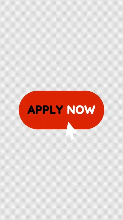 We Are Hiring Apply Now Button Vertical Kinetic Typography Alpha 库存影片 343282539