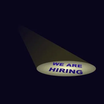 We are hiring background Stock Illustration