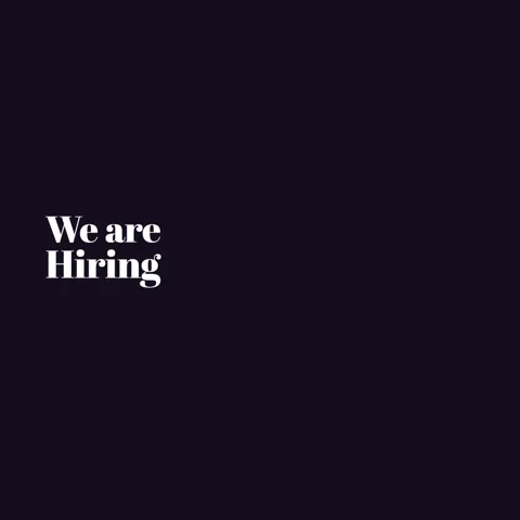 We are hiring, black background Stock Footage 245474046