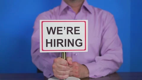 We are hiring concept Stock Footage 246812480