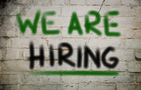 We are hiring concept Stock Illustration
