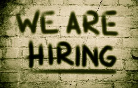 We are hiring concept Stock Illustration