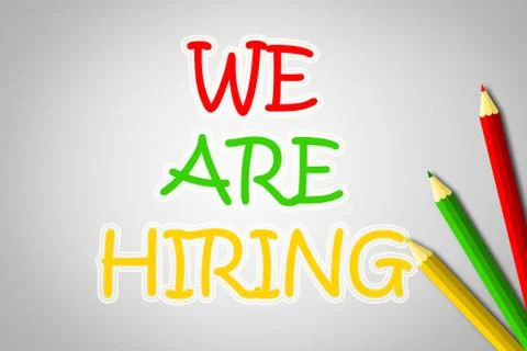 We are hiring concept Stock Illustration