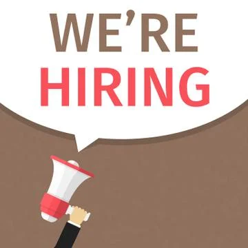We Are Hiring Stock Illustration