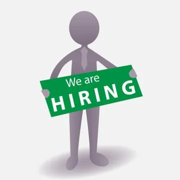 We are hiring Stock Illustration