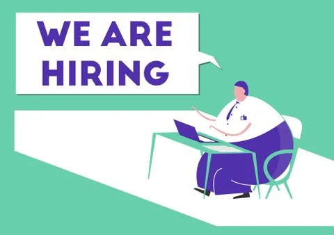 We are hiring. Stock Illustration
