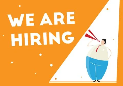 We are hiring. Stock Illustration