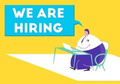 We are hiring. Stock Illustration