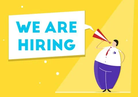 We are hiring. Stock Illustration