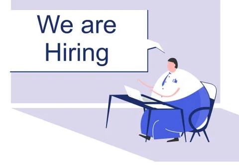 We are hiring. Stock Illustration