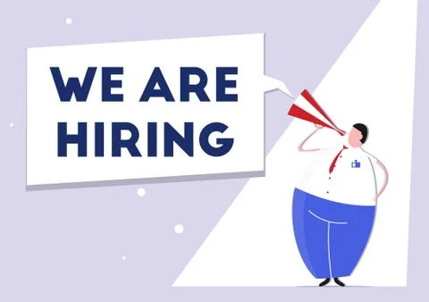 We are hiring. Stock Illustration