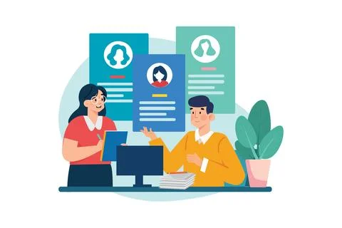 We are hiring Illustrazione stock