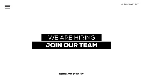 We are hiring, join our team - white text, with white background and black e Stock Footage 242485843