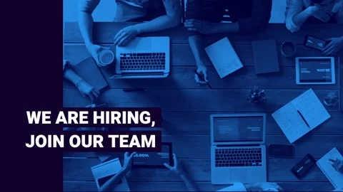 We are hiring, join our team, text animation for job vacancy Stock Footage 242584080