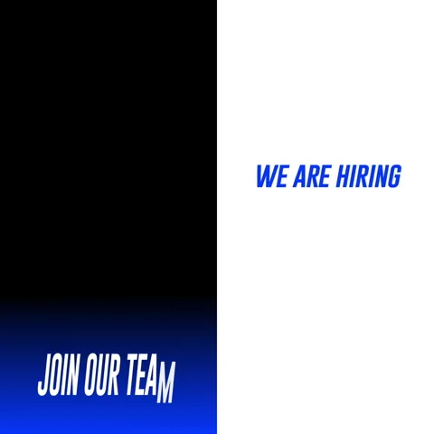 We are hiring, join our team, text animation with black and white background Stock Footage 248041529