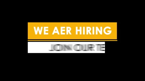 We are hiring to join our team. Text animation with Kinetic Typography Stock Footage 253493369